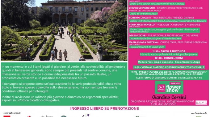 6 Aprile – Giardini in Discussione – Firenze Flower Show